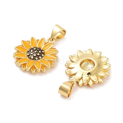 Подвески из латуни с эмалью в стойку&nbsp;KK-Z064-03G