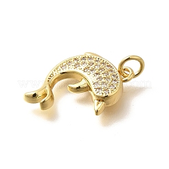 Латунные микропаве прозрачные подвески с фианитом&nbsp;KK-Q040-03I-G