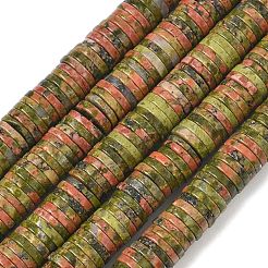 Природные Unakite бисер нитей&nbsp;G-G329-B04-8x1mm