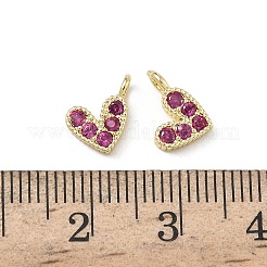 Breloques en laiton avec zircone cubique de micro pave&nbsp;RB-I078-66G-NR-1