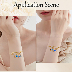 6шт регулируемый расширяемый браслет из нержавеющей стали 304&nbsp;MAK-BBC0001-10