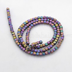 Electroplate non magnetici ematite sintetico fili di perline&nbsp;G-J212D-05