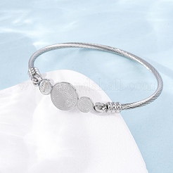 Браслеты из нержавеющей стали 304 для женщин&nbsp;BJEW-K280-01P