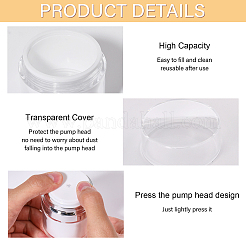 Пластиковая пустая многоразовая безвоздушная бутылка с насосом&nbsp;AJEW-WH0016-49B