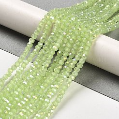 Ständer aus imitierten Jade-Glasperlen&nbsp;LS-EGLA-A035-J3mm-B01