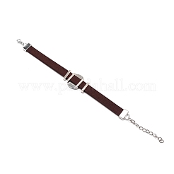 PU кожаный шнур браслет делает AJEW-TAC0034-01A