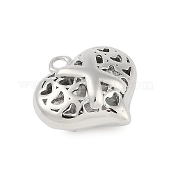 Ciondoli cavi in ottone per San Valentino&nbsp;KK-M289-03X-P