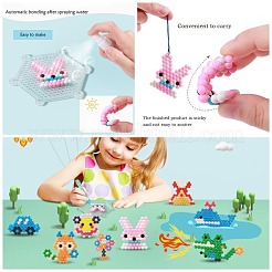 Fai da te 15 colori 3000 pezzi 4mm pva rotondo kit di perline con fusibile ad acqua per bambini&nbsp;DIY-Z007-51