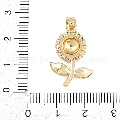 Valentinstag Messing Micro Pave klare Zirkonia Anhänger&nbsp;KK-D258-07G-07