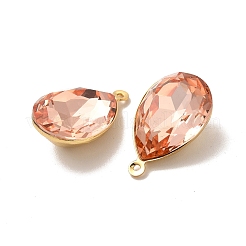 Настоящая 18-каратная позолоченная латунь со стеклянными подвесками&nbsp;KK-177-22G-02