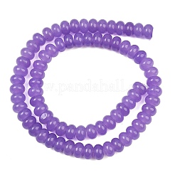 Hilos de cuentas de jade blanco natural deyd&nbsp;GG-CBAD029-B04-5x8mm