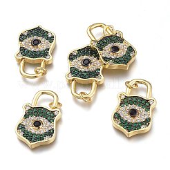 Ottone micro spianare pendenti zirconi&nbsp;ZIRC-I046-03