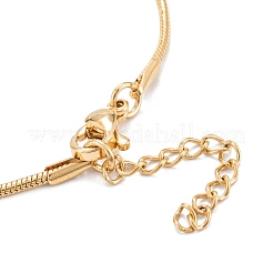 Braccialetti di perline in acciaio inossidabile 304 con placcatura sotto vuoto pvd&nbsp;STAS-A052-25G