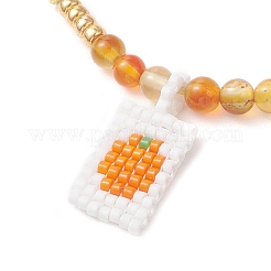 3 pulsera con dijes de cuentas de vidrio Miyuki&nbsp;BJEW-MZ00321