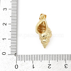 Pendentifs avec zircon cubiques à micro-pavés en laiton&nbsp;KK-D317-096G