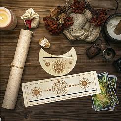 2 support de cartes en bois naturel de style 2 pour tarot&nbsp;DJEW-GF0001-33B