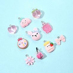 10шт. 10 набора подвесок из смолы&nbsp;RESI-FS0002-23