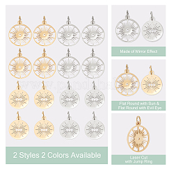 16 pendentif en acier inoxydable de style 201&nbsp;STAS-DC0004-50