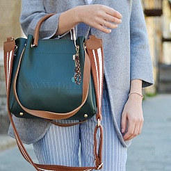 Брелок на запястье в стиле бохо макраме&nbsp;KEYC-SW00004-06