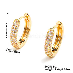 Boucles d'oreilles créoles en laiton de luxe à la mode&nbsp;YV3496-1