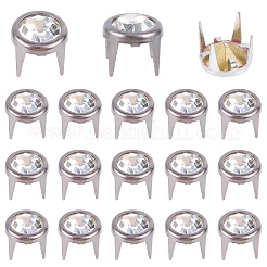 120 шт. латунные заклепки со стразами&nbsp;FIND-CL0001-28A