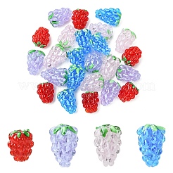 3шт ручной работы бусины лэмпворк&nbsp;LAMP-YW0001-73A-01