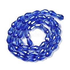 Прозрачные стеклянные бусины гальваническим пряди&nbsp;LS-EGLA-N013-T6mm-B11