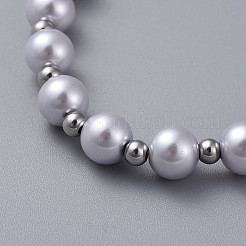 Cuentas de abalorios de vidrio se extienden pulseras&nbsp;BJEW-JB04758-02