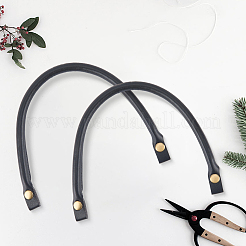 2 Stück Taschengriffe aus PU-Kunstleder&nbsp;DIY-CL0001-62A