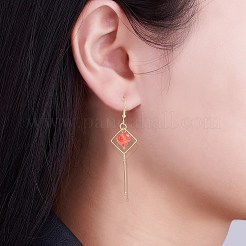Kit de fabricación de aretes colgantes de piedras preciosas de diy&nbsp;DIY-SZ0009-75