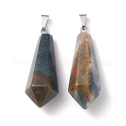 Натуральный индийский агат остроконечные подвески&nbsp;G-I314-02P-19