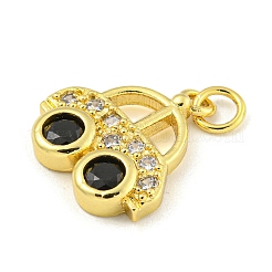 Покрытие автомобильной стойки латунь микро паве подвески из кубического циркония&nbsp;KK-Z053-10G