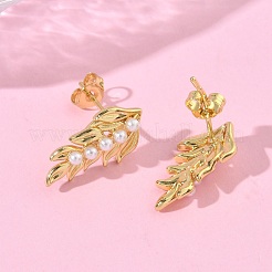 Серьги-гвоздики из листовой латуни&nbsp;EJEW-P341-01P