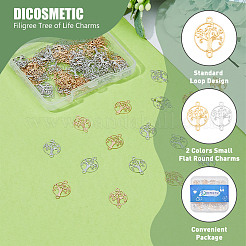 100 шт. 2 металлических цвета стойки с покрытием из латуни&nbsp;KK-DC0004-12
