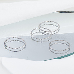 4 Stück 201 Edelstahl-Fingerringe für Damen&nbsp;RJEW-LP0008-16P