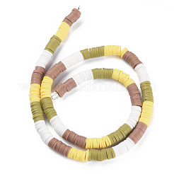Fili di perline di argilla polimerica fatti a mano a 4 colore fissi&nbsp;X-CLAY-S096-029D