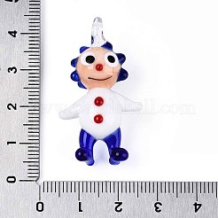 Pendentifs figurines de clown en verre filé à la main&nbsp;LAMP-T025-09E