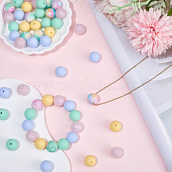 80шт 5 стиля силиконовые бусины&nbsp;SIL-SC0003-06C