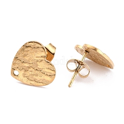 Placcatura ionica (ip) 304 acciaio inossidabile orecchini a perno&nbsp;LS-EJEW-O104-09G