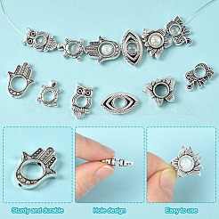 30шт 6 стиля сплава распорные бусины&nbsp;FIND-YW0007-82