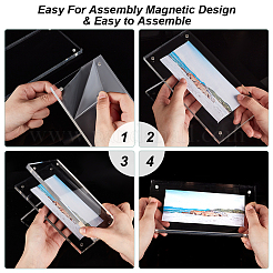 Настольная прозрачная акриловая рамка для фотографий&nbsp;AJEW-WH0166-52