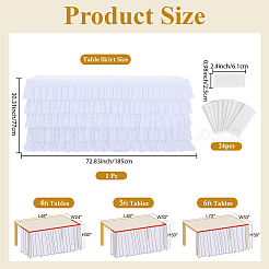 Юбка для стола из ткани&nbsp;AJEW-WH20070-168A