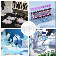 Support pour tubes à essai de laboratoire en acrylique&nbsp;DIY-WH0430-386C