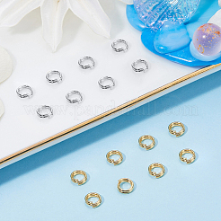 160 шт. 2-х цветные латунные разъемные кольца&nbsp;KK-BBC0023-08A