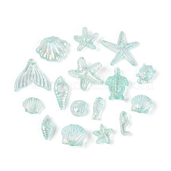 Прозрачные акриловые бусины с океанской тематикой&nbsp;TACR-T028-69-01B