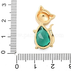 Pendentifs en laiton zircon cubique transparent&nbsp;KK-S507-15A-G