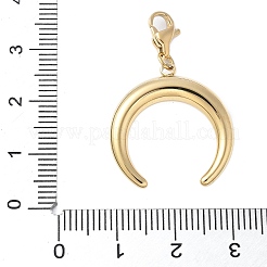 Подвеска из нержавеющей стали 304 с двойным рогом/полумесяцем&nbsp;STAS-S165-42G