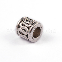 Колонки тибетский стиль сплава шариков прокладки&nbsp;LS-X-PALLOY-ZN149-AS-RS