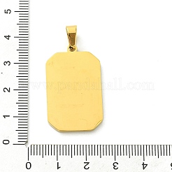 Ionenplattierung (IP) 304 Edelstahlanhänger&nbsp;STAS-C101-08G-03