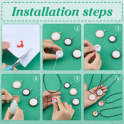 Наборы для самостоятельного изготовления ожерелий из деревянных и искусственных кожаных шнуров&nbsp;DIY-PH0031-61C